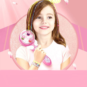 اسباب بازی لوازم آرایشی دستگاه بافت مو کوچک با نخ رنگی BRAIDED HAIR MACHINE _اکسسوری